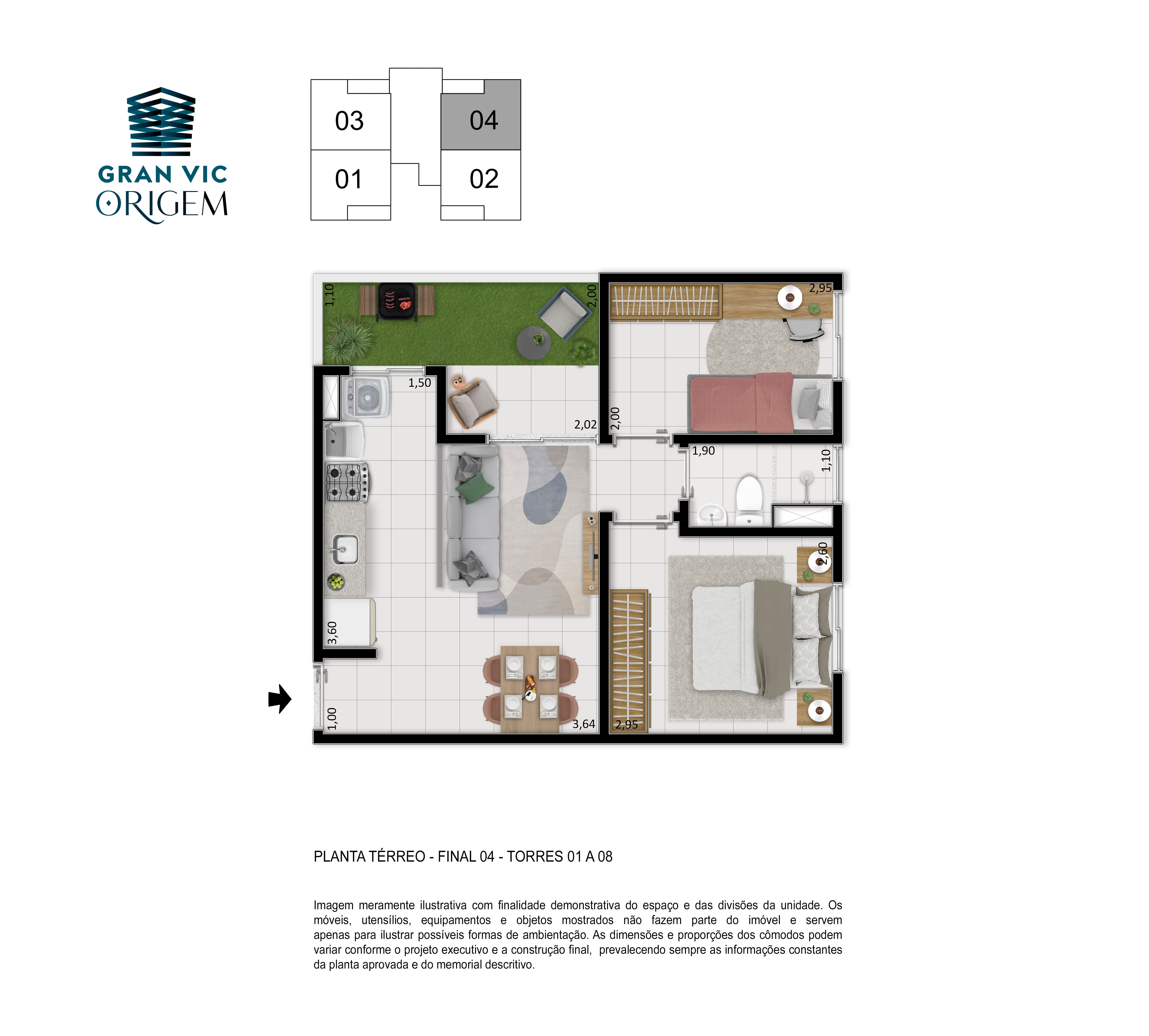 Planta garden Gran VIC Origem